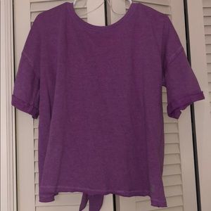 VS short sleeve tie back shirt